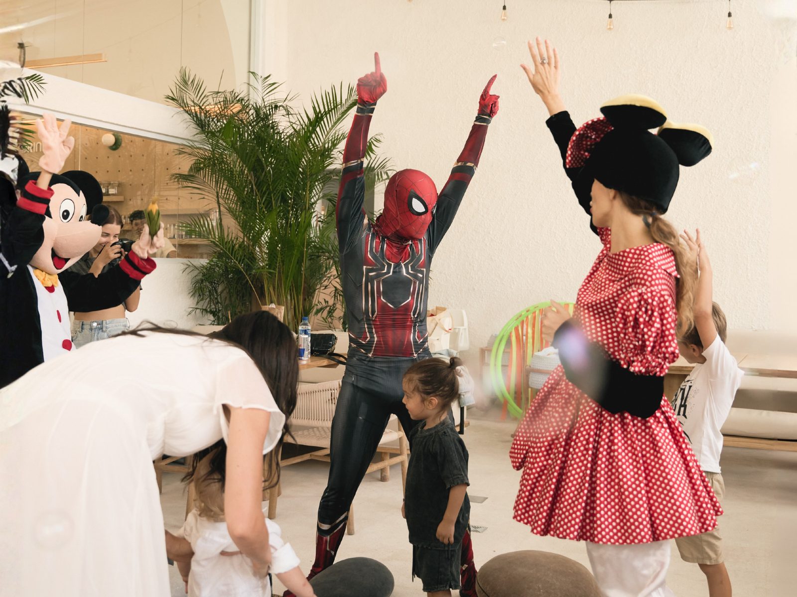 Children in costume dancing